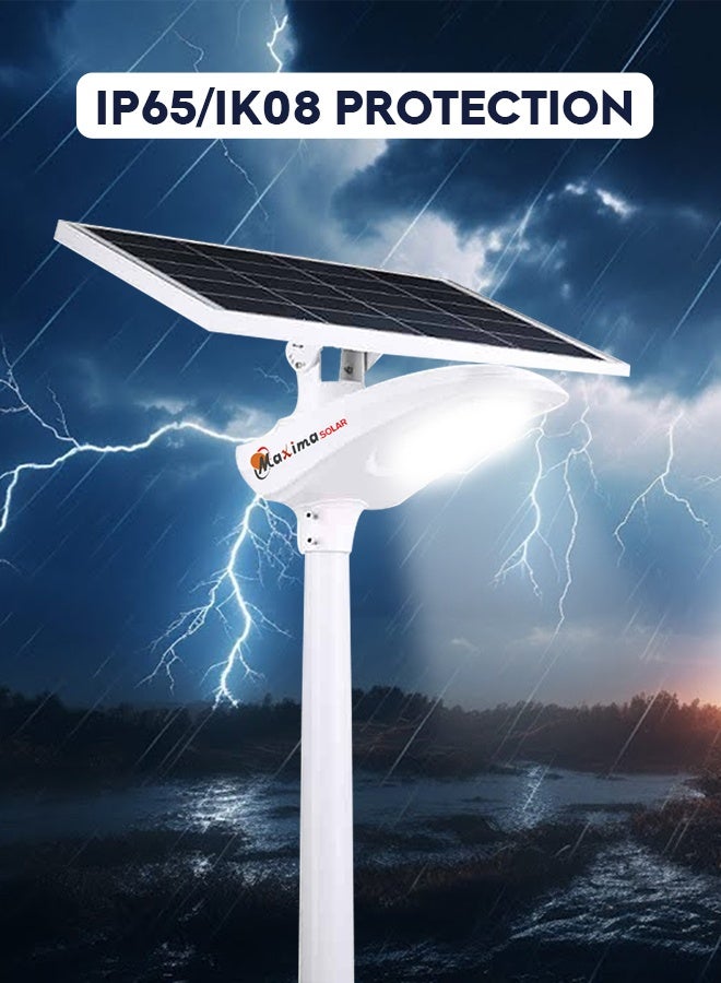 Maxima Solar Integrated Street Light 24W – Wave | All-in-One Solar LED Outdoor Light with Battery & Panel for Streets and Pathways - Image 2